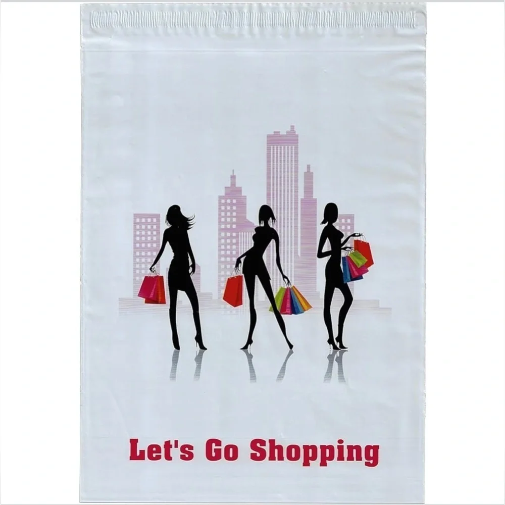 10 Count - Variety Bundle of 10x13 Polymailers (DAISIES + LET’S GO SHOPPING)